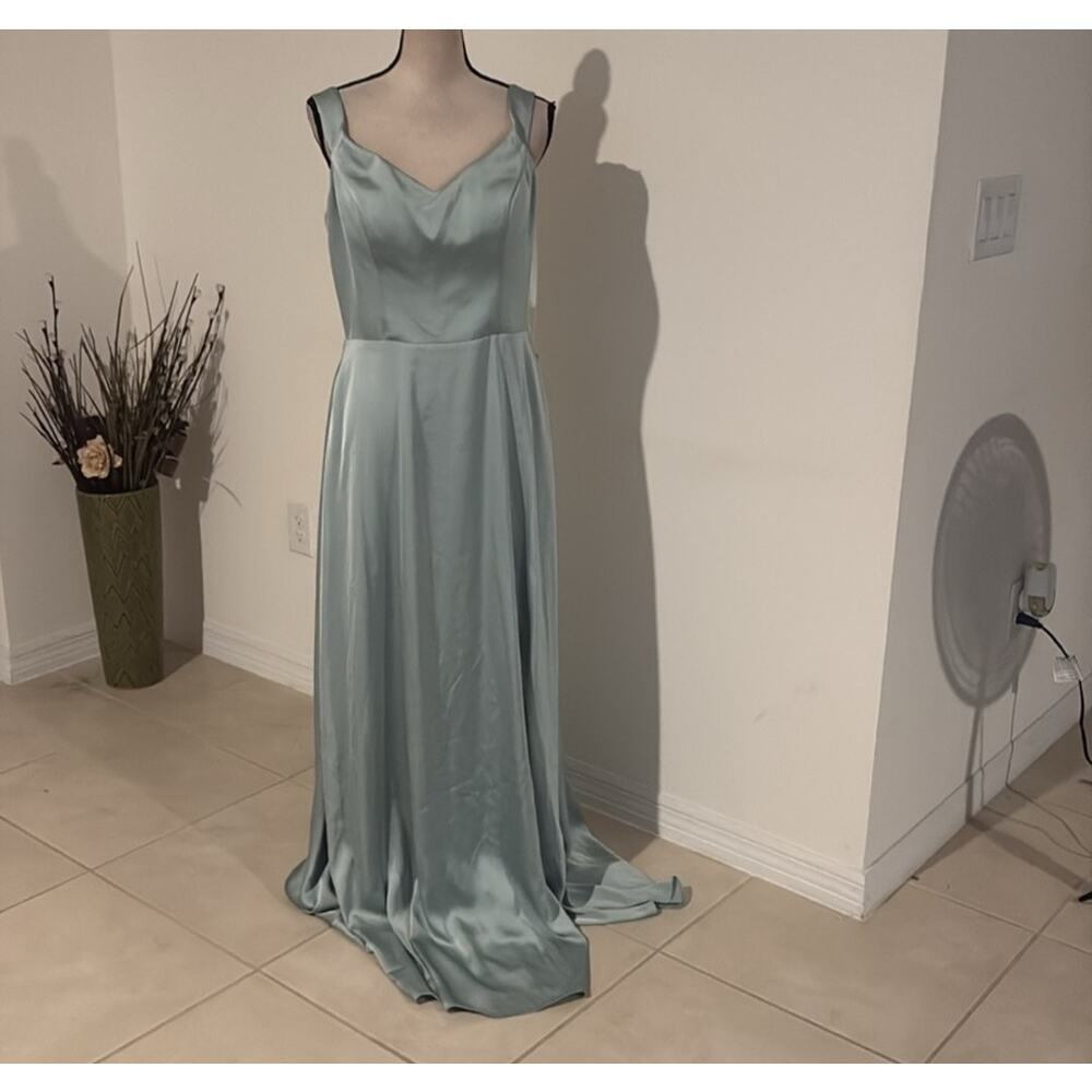 NWT Kennedy Blue Maxi Dress Size 8 Seafoam Green